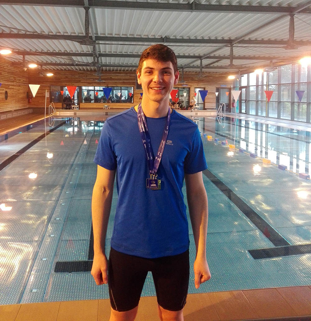 Trois médailles pour Malo lors de la compétition départementale de natation